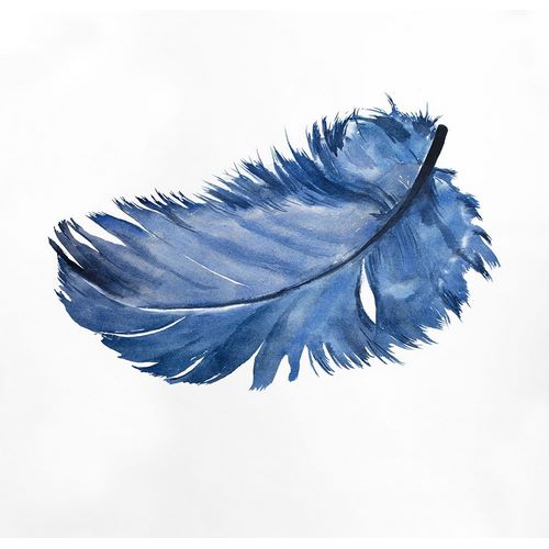 WATERCOLOR BLUE FEATHER