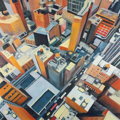 High Top View of Buildings In New York