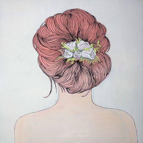 LADY WITH FLOWERS IN HER HAIR