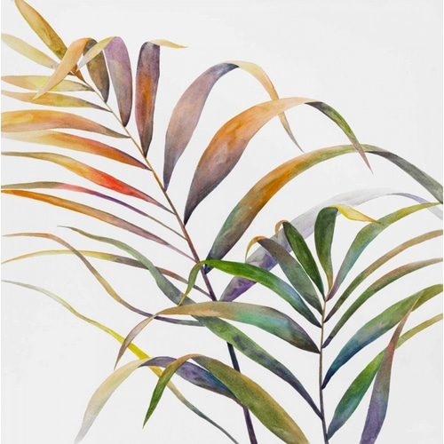Watercolor Tropical Palm Leaves