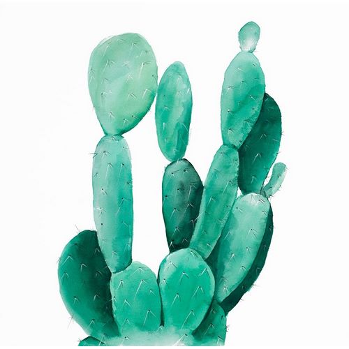 Watercolor Paddle Cactus
