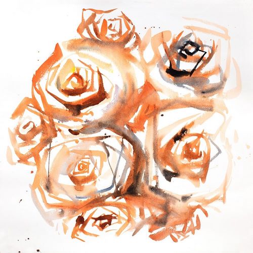 SEPIA STYLE ABSTRACT ROSES BUNDLE