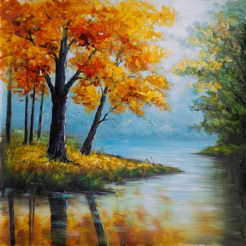 Fall Trees at the Waters Edge