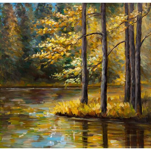 FALL LANDSCAPE BY THE WATER