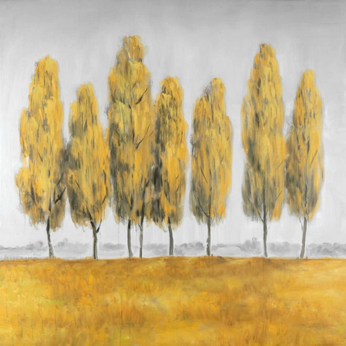 Abstract Yellow Trees