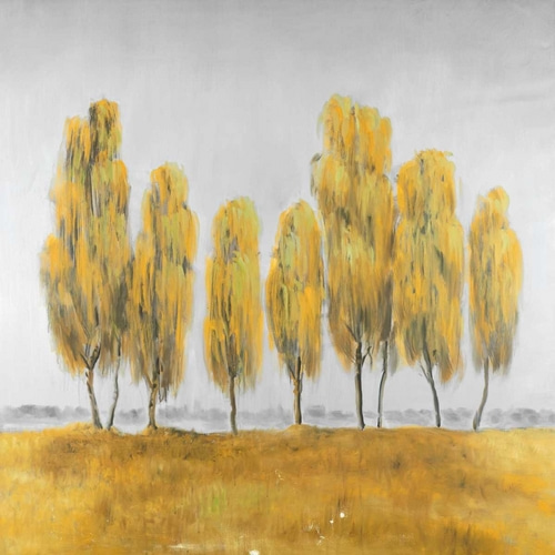 Seven Yellow Trees Abstract