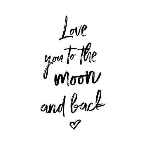 LOVE YOU TO THE MOON AND BACK