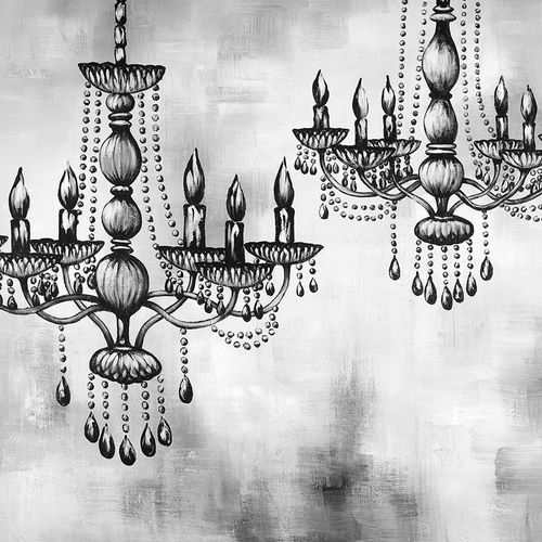 TWO CRYSTAL CHANDELIERS