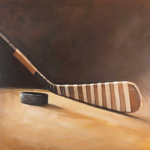 Stick and Hockey Puck