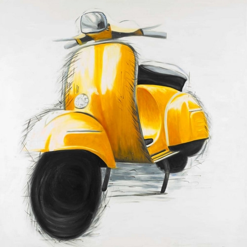 Yellow Italian Scooter