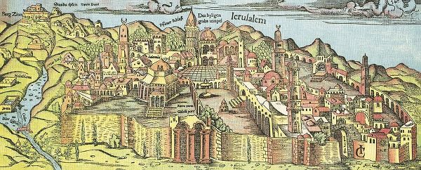 Ancient View of Jerusalem city