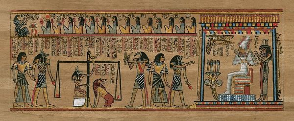 Egyptian Papyrus with Pharaoh