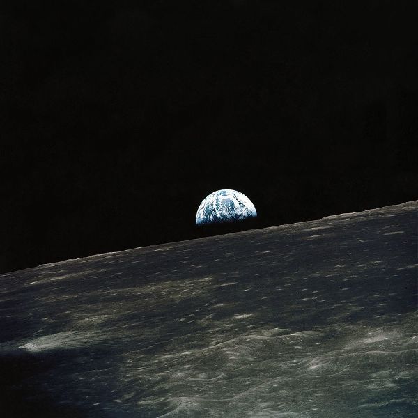 Earth from Moon Space Sky