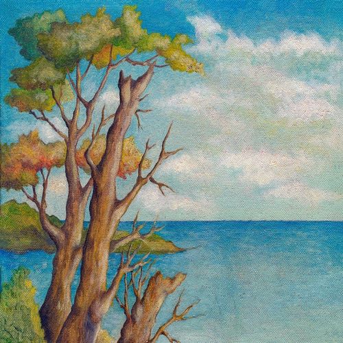Relaxing Seascape with tree