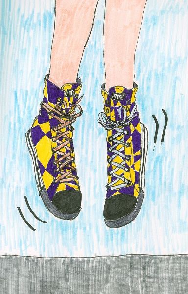 Pop Purple and yellow Sneakers