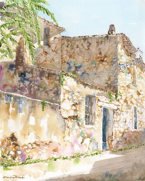 Country-house-watercolor-sardinia