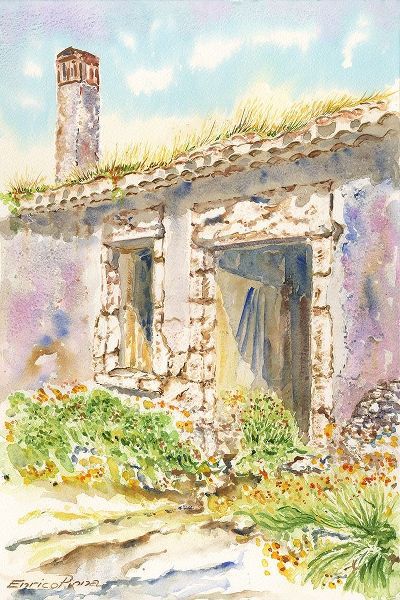 Abandoned-country-side-house-watercolor