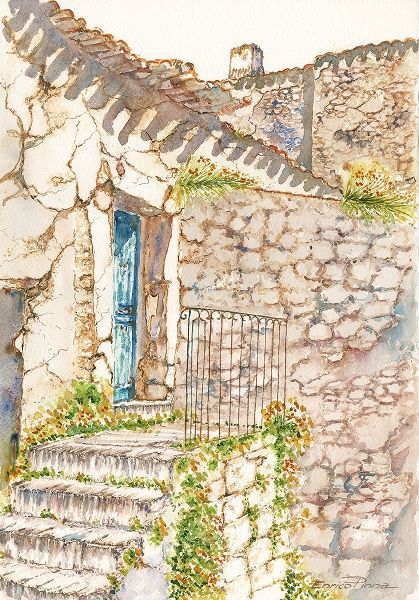 Sardinia-cottage-italy-life-watercolor