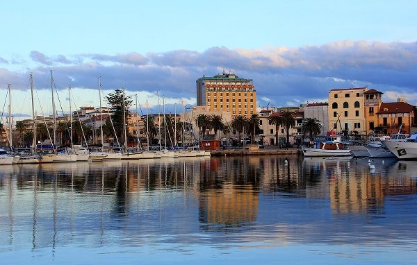 Port in the sardinian town of Alghero