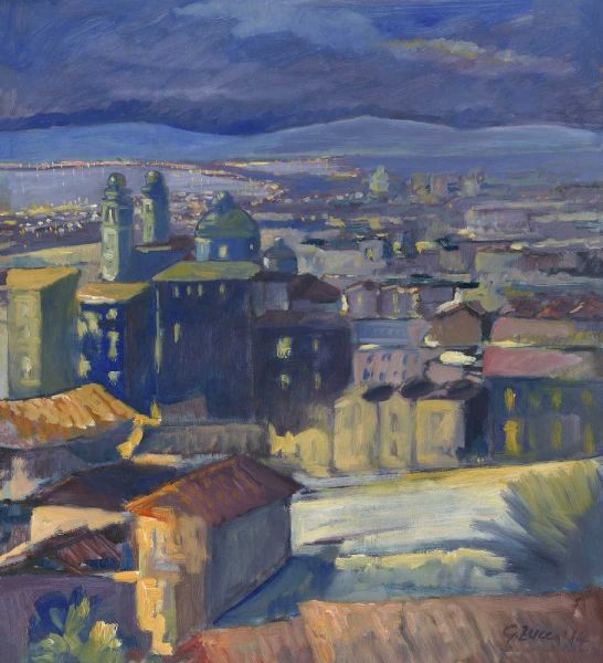 View of the old town of Cagliari