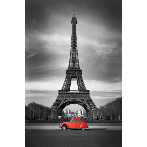 Retro Red and the Eiffel Tower