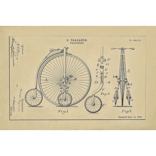 Velocipede Technical Drawing