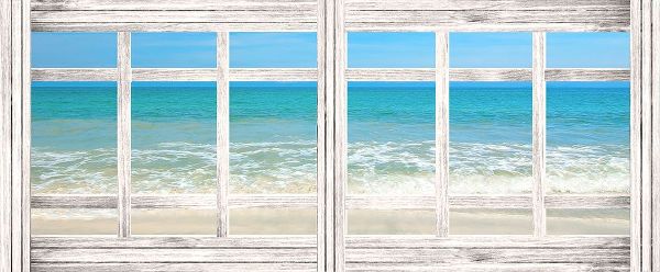 Vintage Ocean Window Panorama