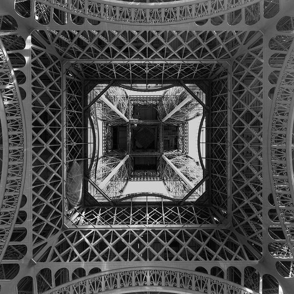 Looking Up inside the Eiffel Tower