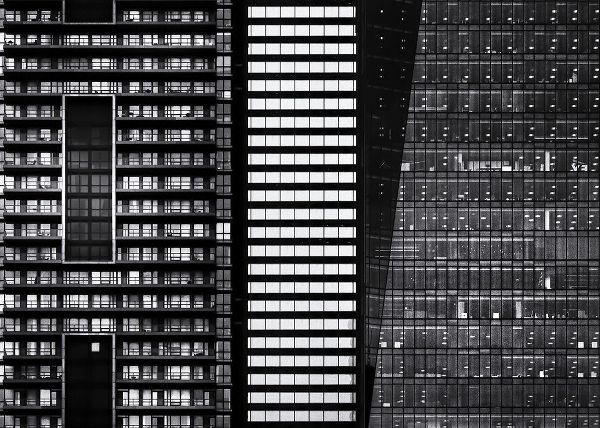 Black and White Buildings