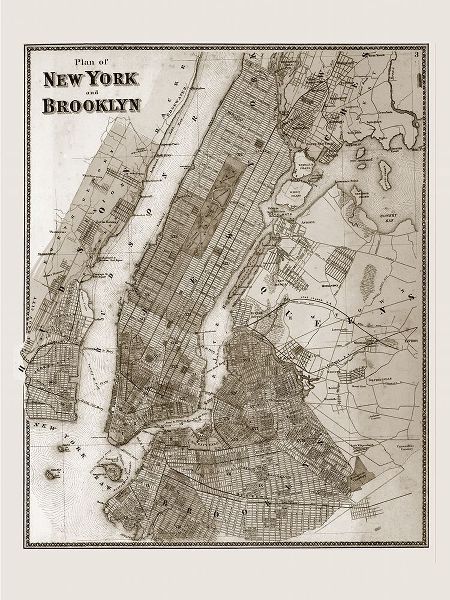 The Plan of New York and Brooklyn, 1867