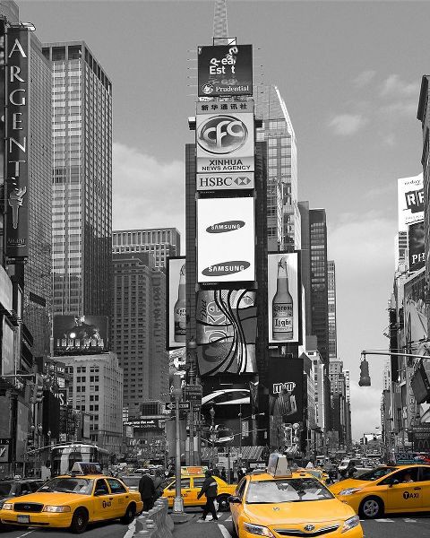 Yellow Cabs at Times Square North