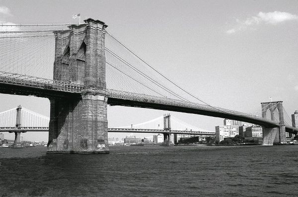 Brooklyn Bridge and Manhattan Bridge,day
