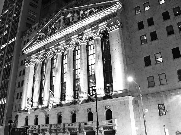 New York Stock Exchange at Night