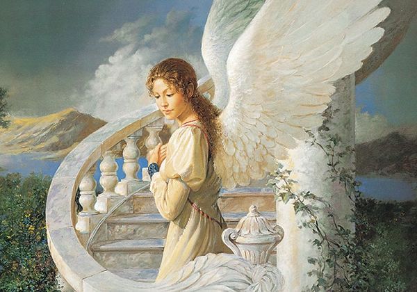 Angel on Stairway