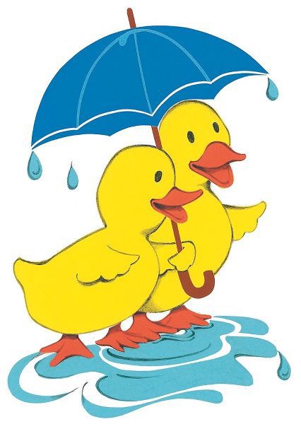 Ducks and Umbrella
