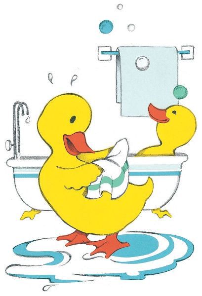 Ducks Bathing