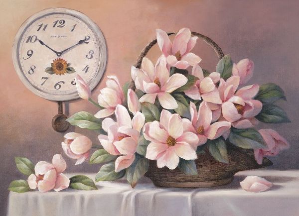 Magnolias and Clock