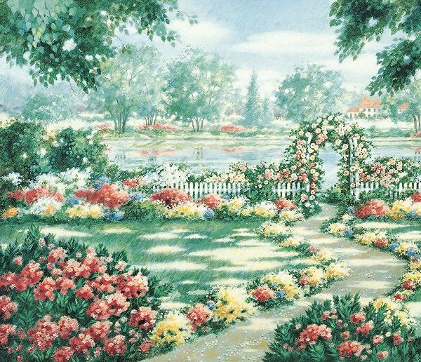 Unknown 아티스트의 Garden by Lake 작품