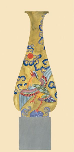 Unknown 작가의 Oriental Vase Yellow 작품