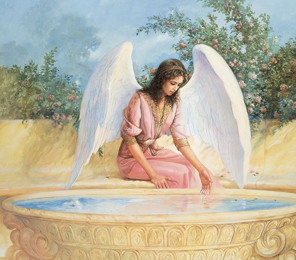 Unknown 작가의 Angel and Fountain 작품