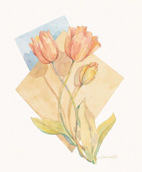 Tulip Pastel Collage I