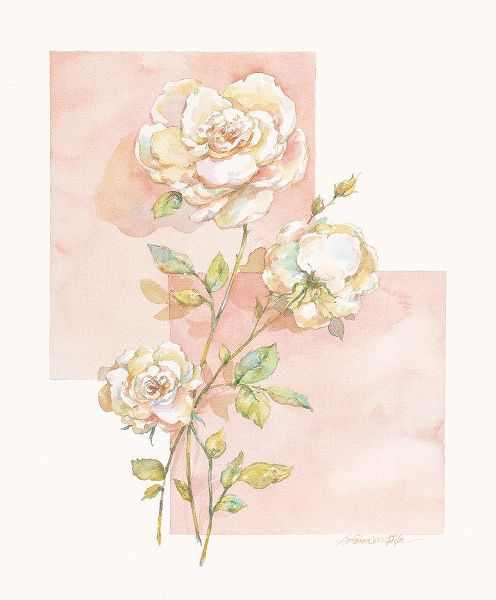 Rose Pastel Collage I