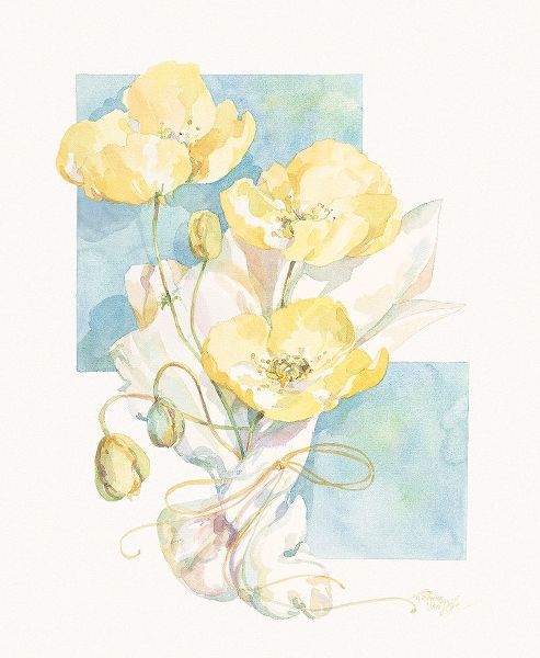 Poppies Yellow Pastel II
