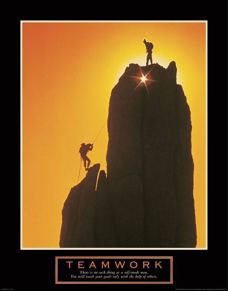 Teamwork - Sunset Climbers