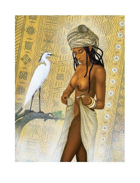 Nubian Princess and Heron