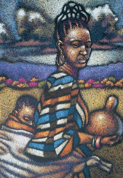 Nubian Lady and Child