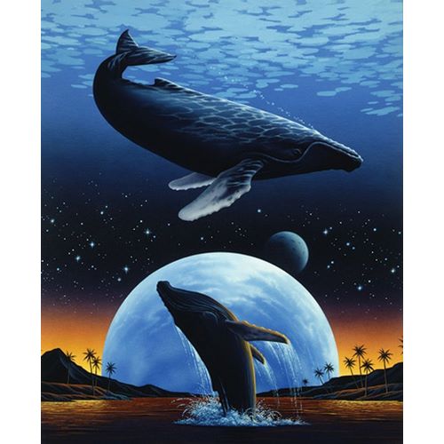 Whale and Moon