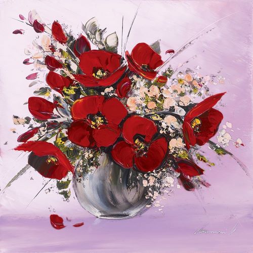 Bouquet de fleurs rouges II