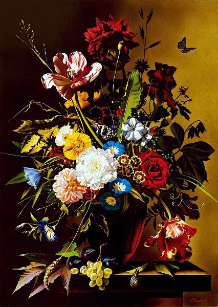Still-life with a butterfly