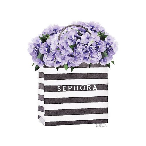 Bag with Purple Hydrangea